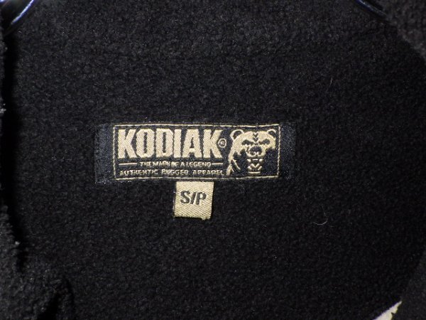 z2991KODIAK★コディアック★ロゴ刺繍×ワッペン★フリースジップベスト★サイズS★アウトドア★人気★_画像4