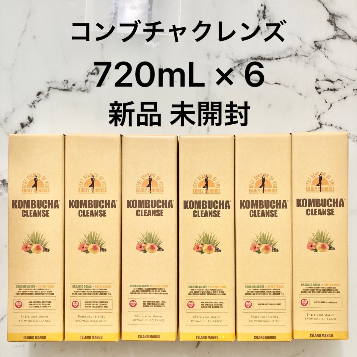 新品 6本 720mL コンブチャクレンズ KOMBUCHA Yahoo!フリマ（旧）-