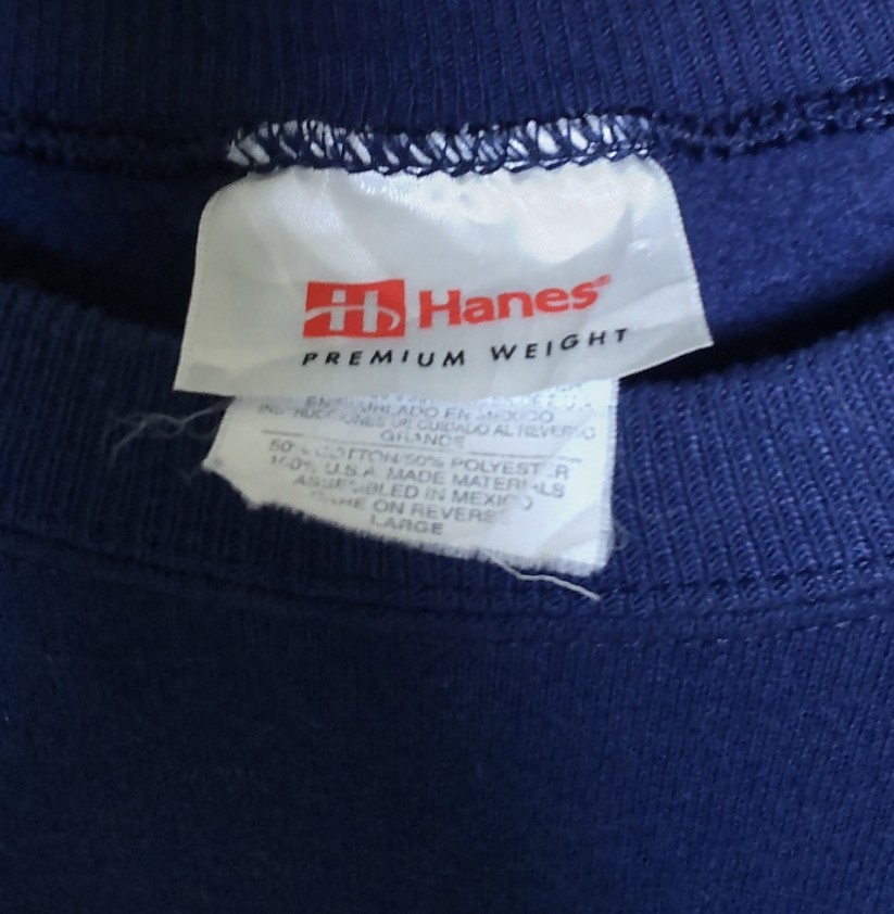 【US古着】【アメカジ】【レギュラースウェット】#C50%、P50% #Hanes PREMIUM WEIGHT #無地 #長袖　#何枚あっても重宝します_画像2