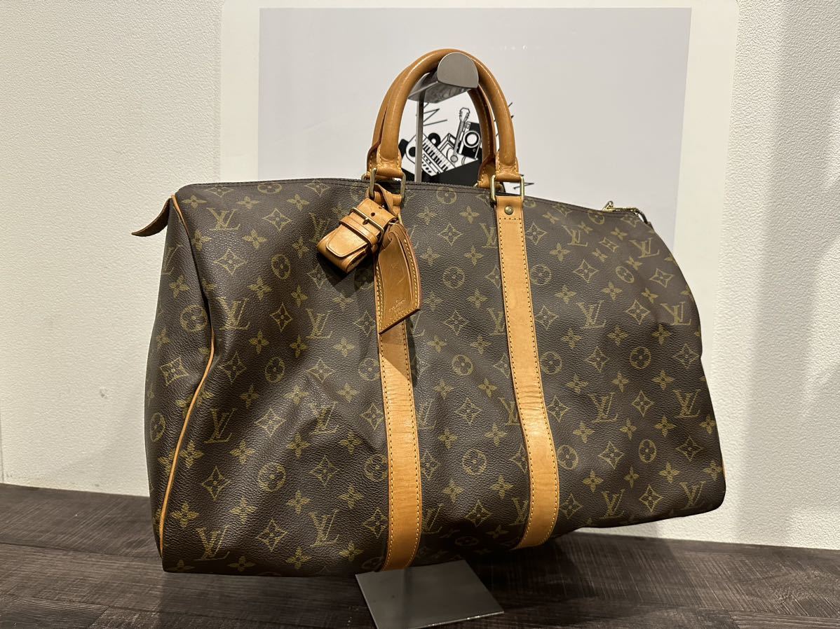 中古】ボストンバッグ LOUIS VUITTON ルイヴィトン キーポル45 バンド