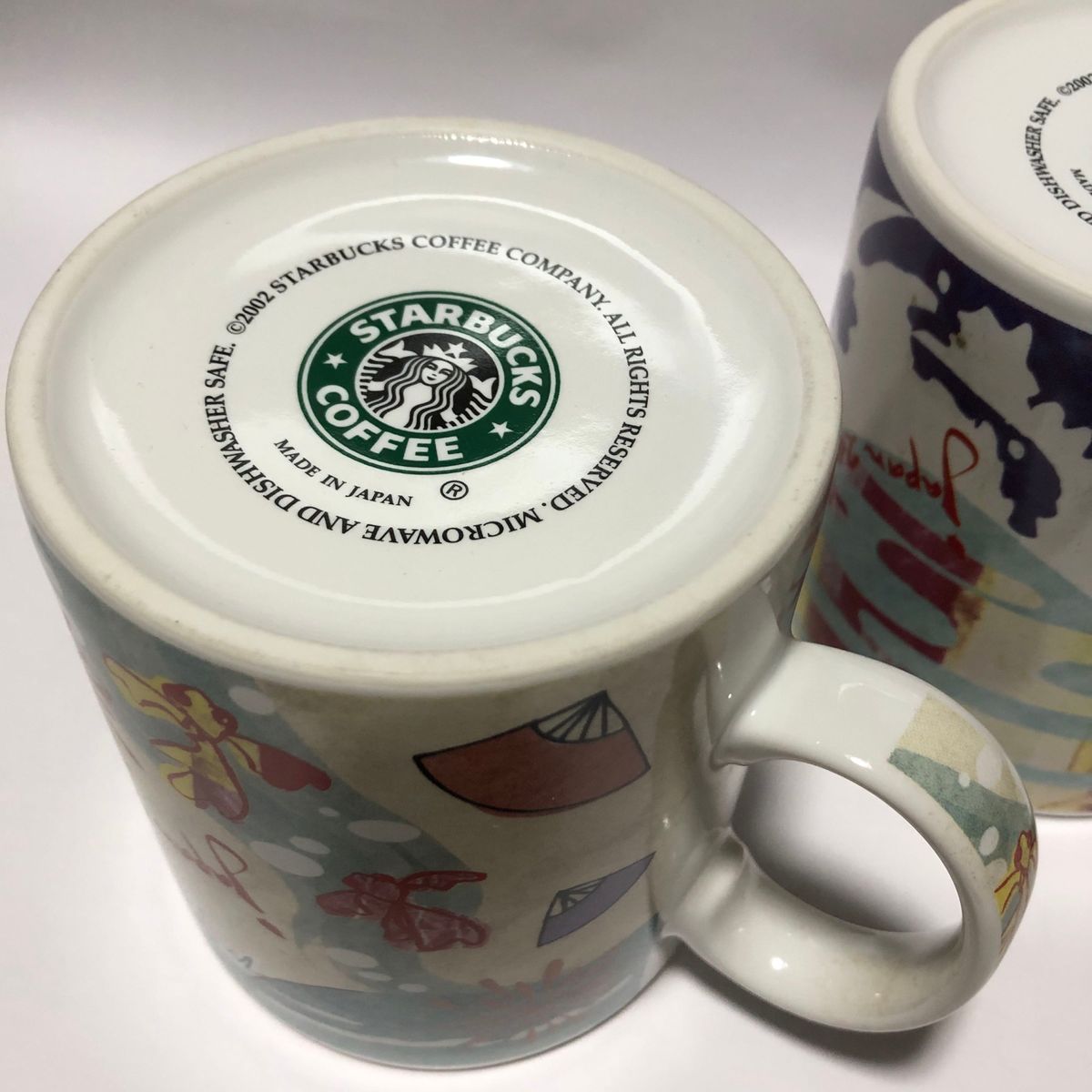 【激レア】Starbucks スターバックス スタバ JAPAN 2002年 招き猫 ビッグウェーブ マグ Mug Cup