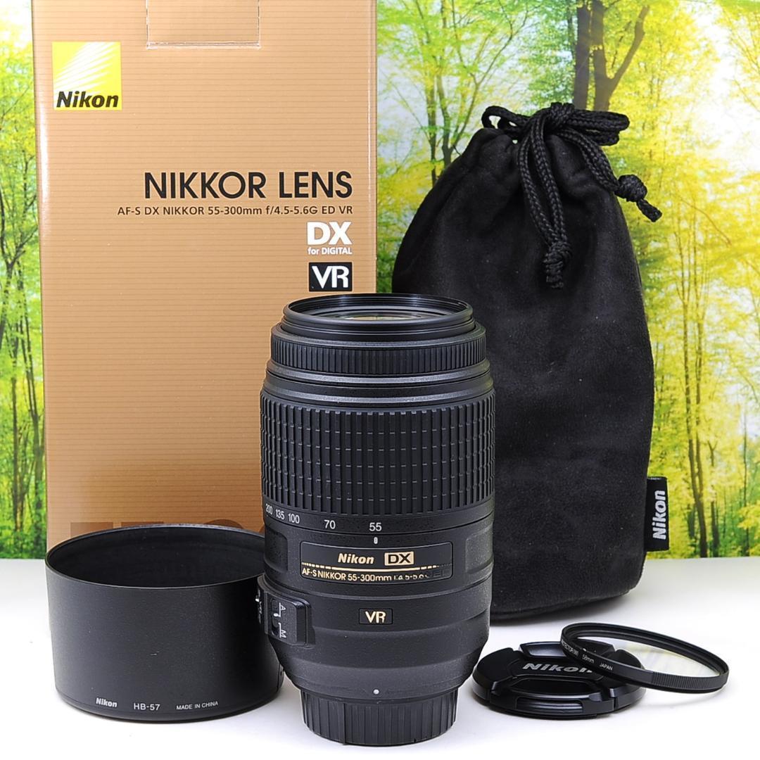 最高の品質 Nikon AF-S 55-300mm☆超望遠＆手振れ補正つき♪3788-1