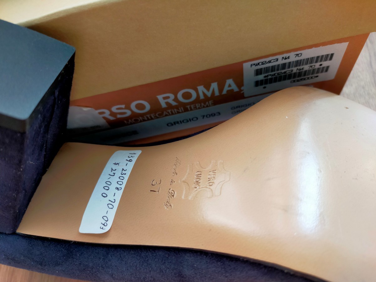 開梱 設置?無料 】 【CORSO ROMA 9】イタリア製 本革スエードパンプス