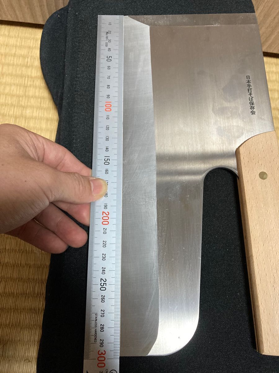 新品　麺切り包丁   30cm 日本手打そば保存会 