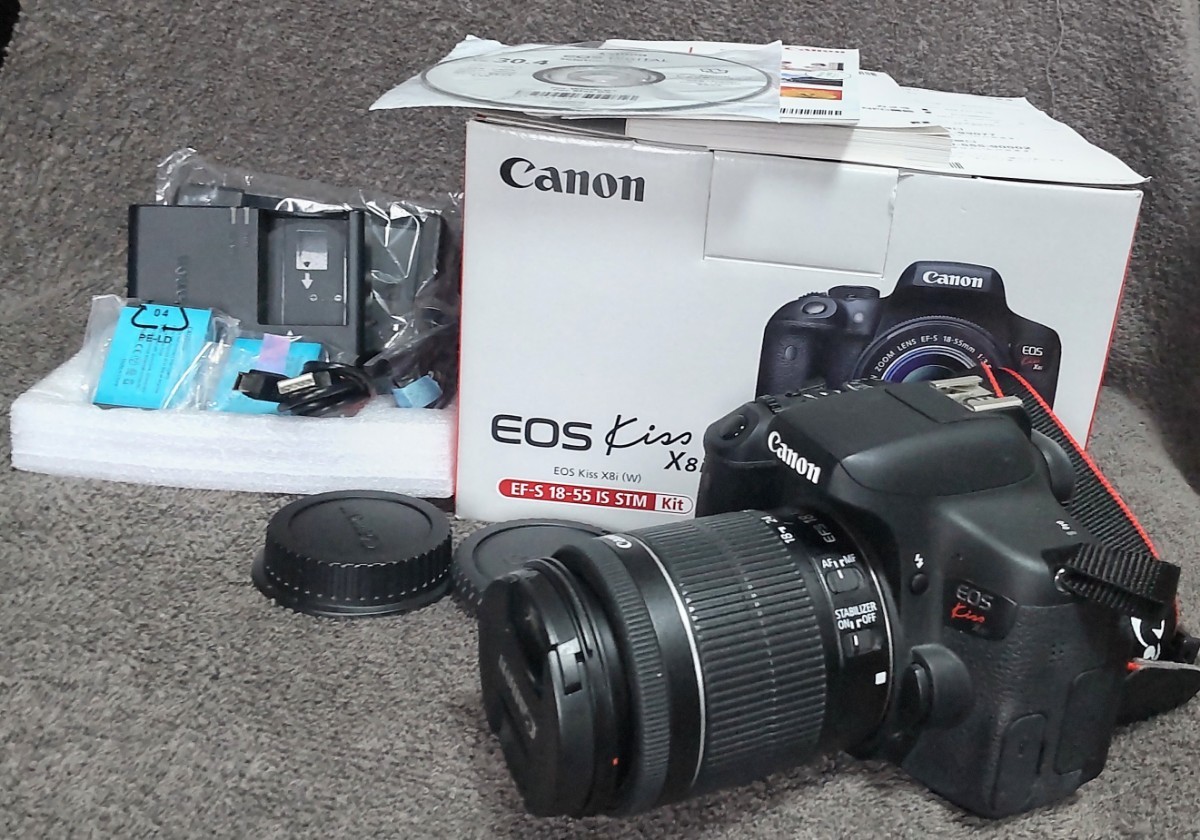 レビューで送料無料】 KISS EOS X8i KISS EOS Canon X8I(W) STM IS EF