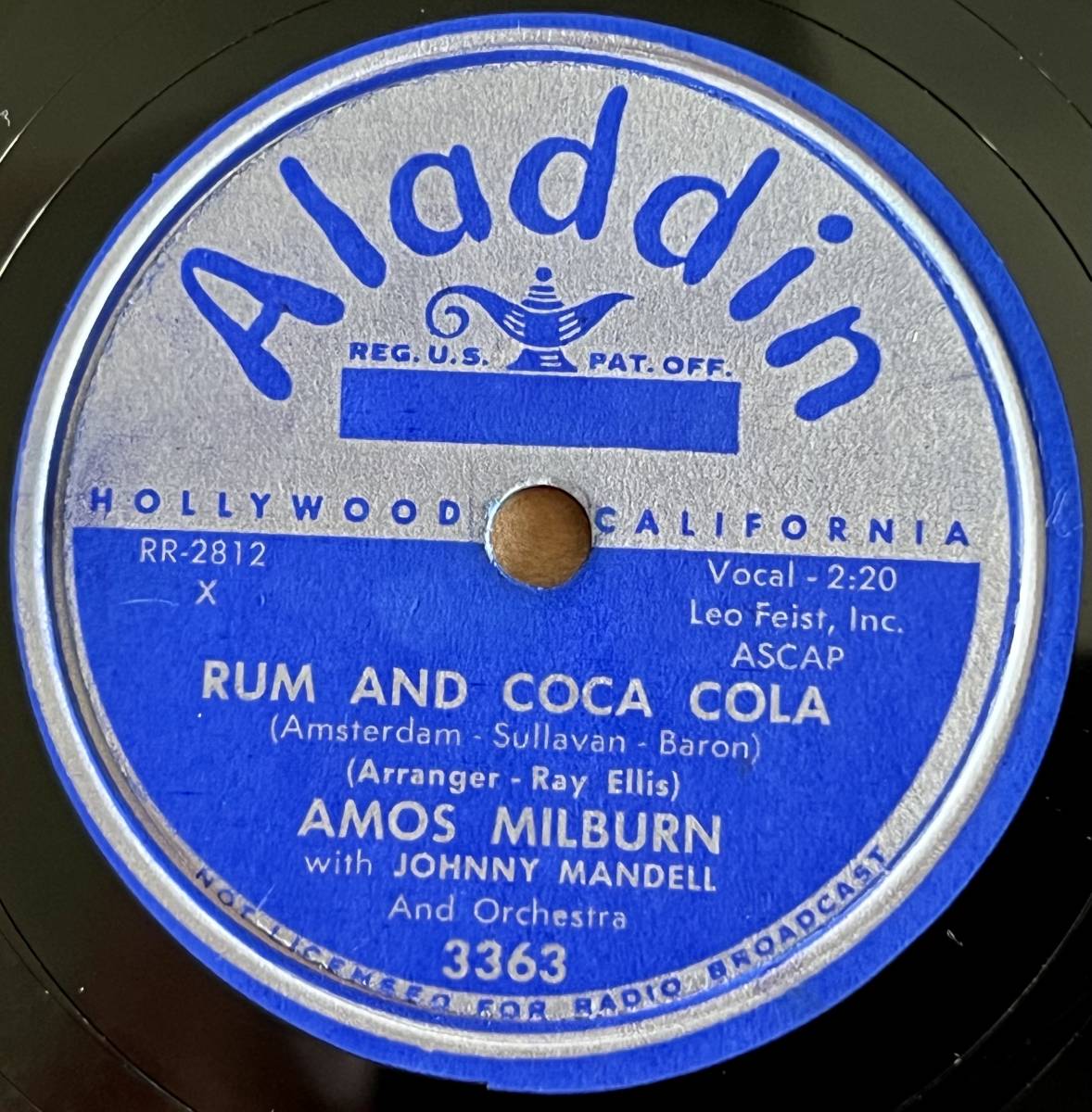 【最安値】 AMOS ブルース MILBURN Pillow Soft Cola/ Coca and Rum ALADDIN ブルース