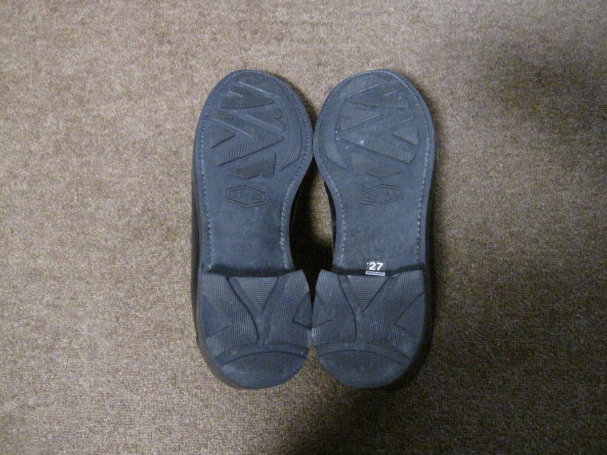 REGAL リーガル レザーシューズ 革靴 ブラック 27cm MADE IN JAPAN USEDキレイ_画像9