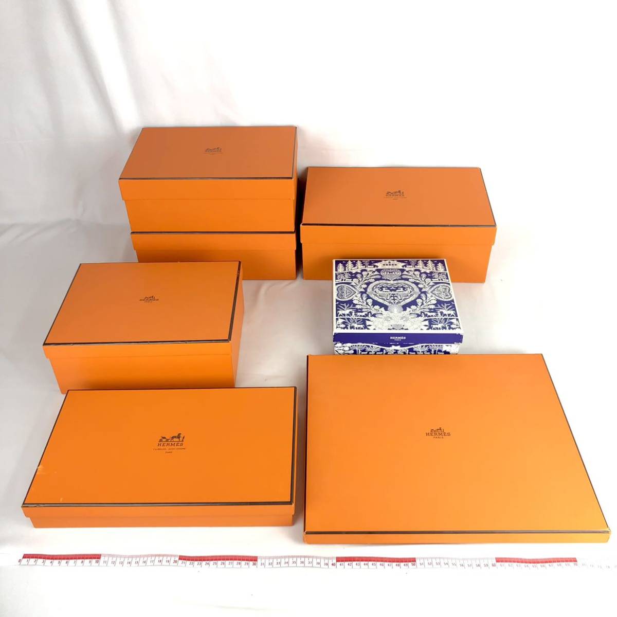 エルメス HERMES 空箱 まとめ 7点 箱 特殊デザイン 含む 靴用 他
