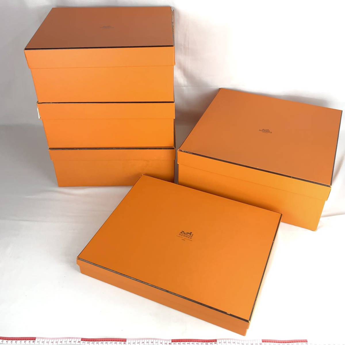 エルメス HERMES 空箱 5箱 セット保存 オレンジボックス 大型 088 095
