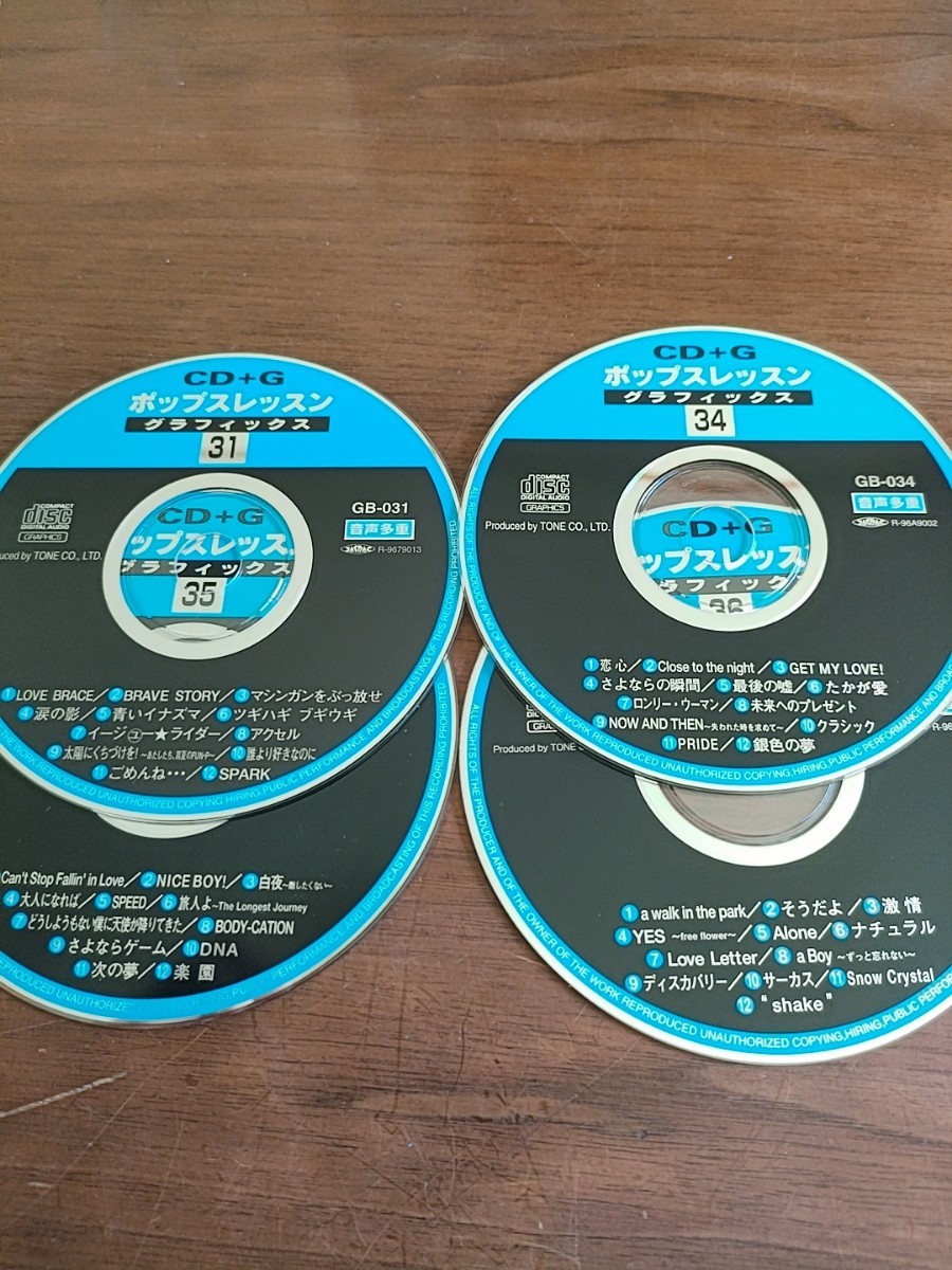 CD-Gカラオケ ポップスレッスン ディスクのみ計15枚セット 中古 順不同 CDグラフィックス J-POP 最終値下げ_画像2