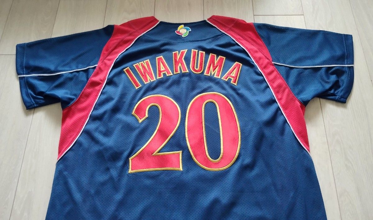 レア タグ付き】2009 WBC 岩隈 ビジター ユニフォーム ミズノ O レア タグ付き】2009 WBC 岩隈 ビジター ユニフォーム ミズノ O
