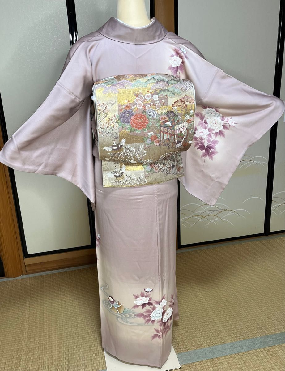 正絹 美しい 訪問着 フォロー割引あり