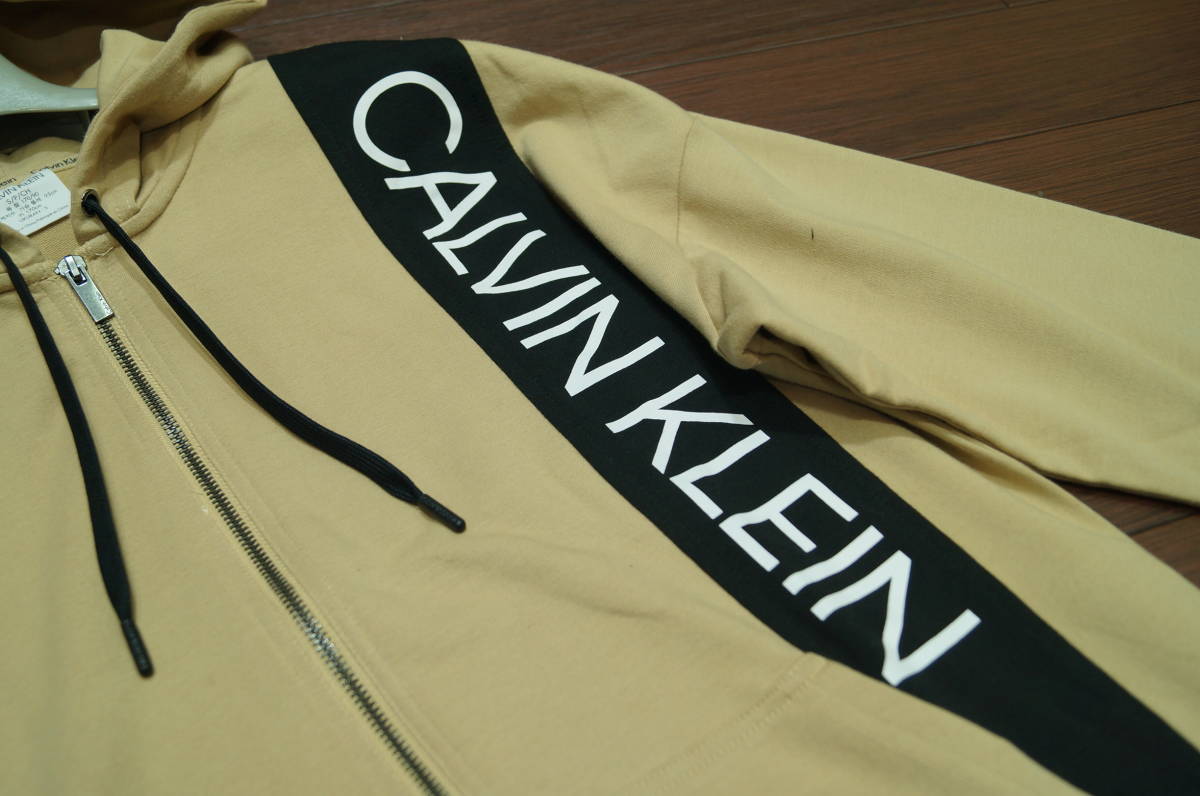 CALVIN KLEIN statement 1981ジップアップ パーカー/S/ベージュ/フード ジャケット ブルゾン カルバンクライン ステートメント☆_画像4