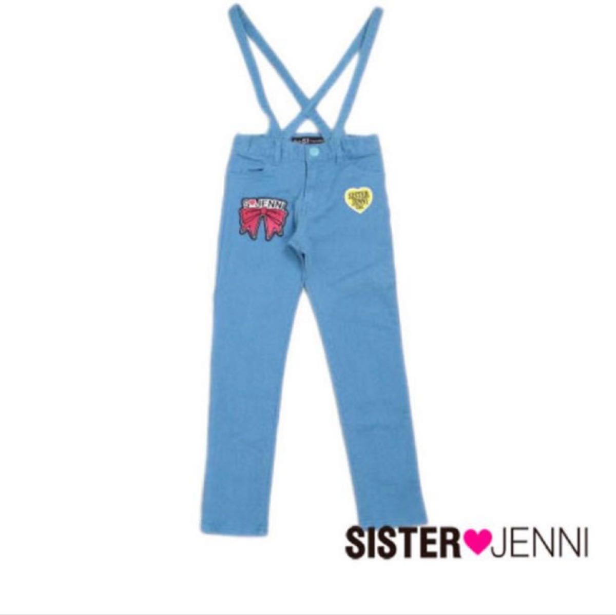 新品 タグ付き jenni サスペンダー付デニムパンツ