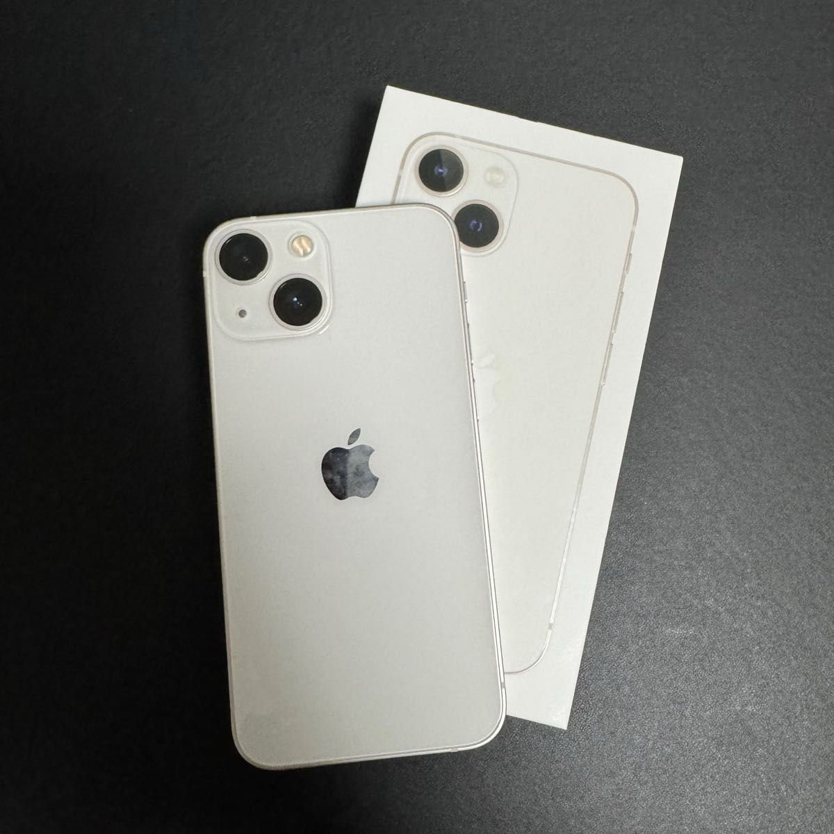 iPhone 13 mini 128GB simフリー スターライト 白 PITAKAのケース付き
