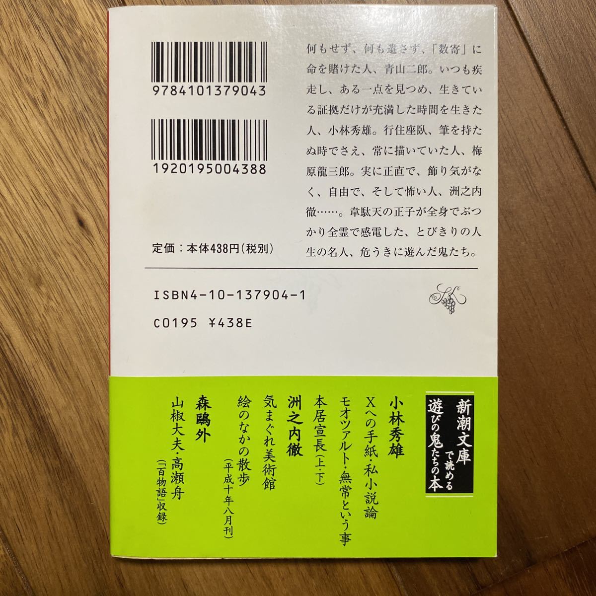 遊鬼　わが師わが友 （新潮文庫） 白洲正子／著　管理番号1120_画像2