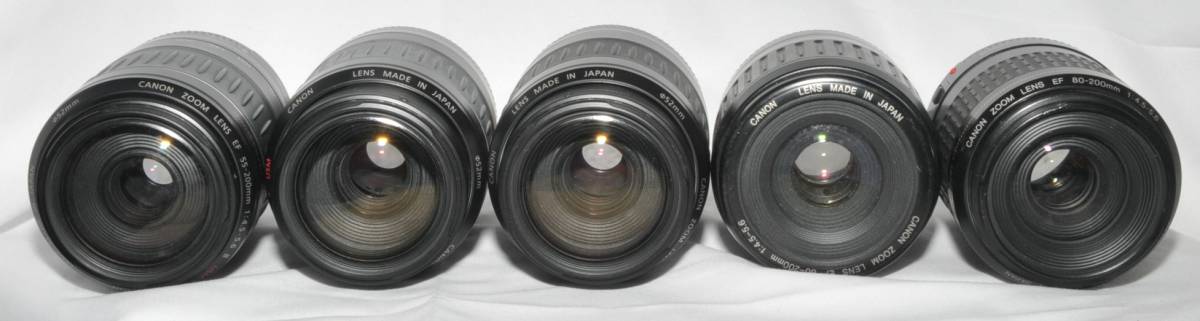 Canon キャノン EF レンズ まとめて１６本　75-300mm 100-200mm 55-200mm 28-80mm など ジャンク品_画像6