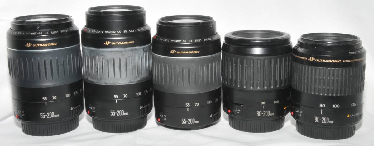 Canon キャノン EF レンズ まとめて１６本　75-300mm 100-200mm 55-200mm 28-80mm など ジャンク品_画像5