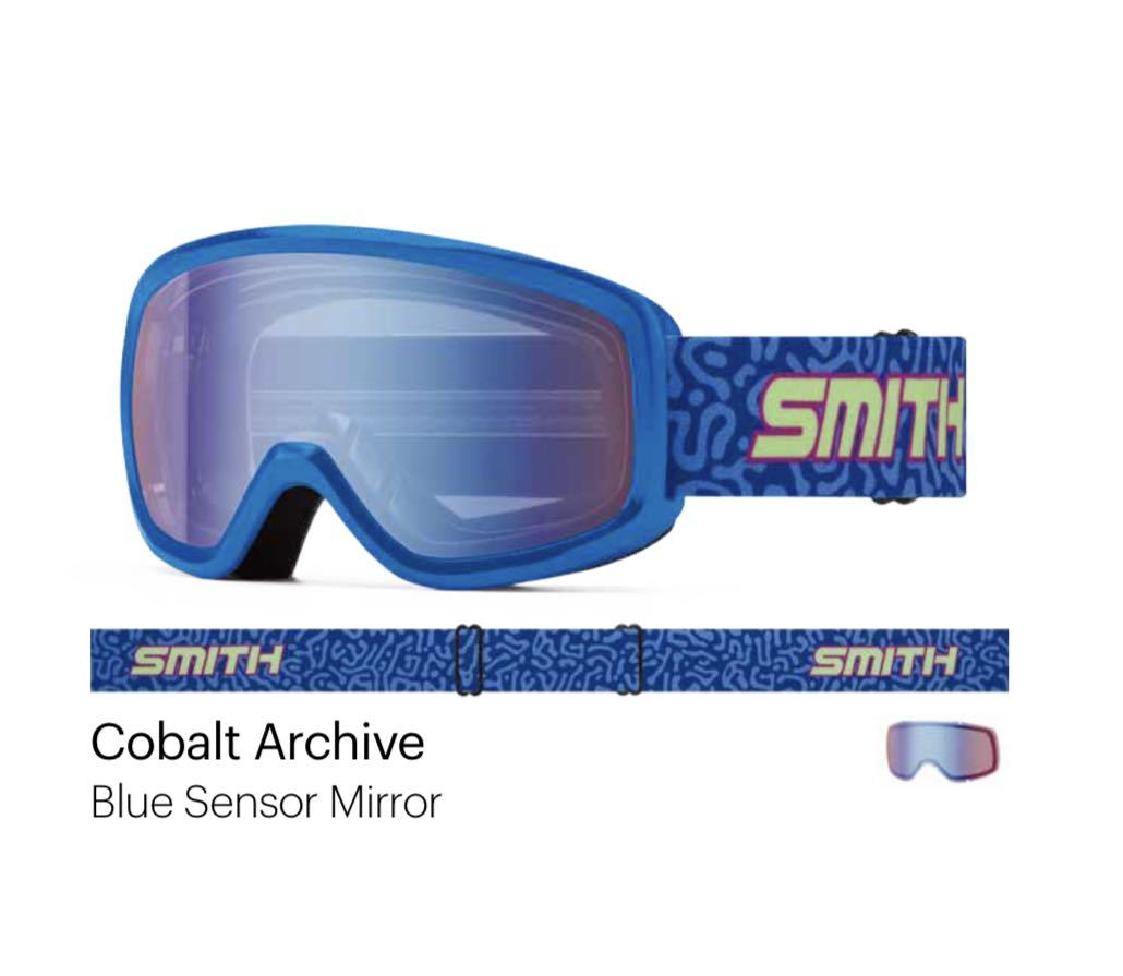 【即納】2023-2024 SMITH ジュニアゴーグル Snowday Cobalt Archive