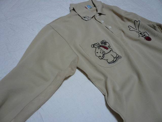 UESACO * M.U.SPORTS uesako * Polo衫茶40    原文:ウエサコ*M.U.SPORTS uesako*ポロシャツ　うす茶　40