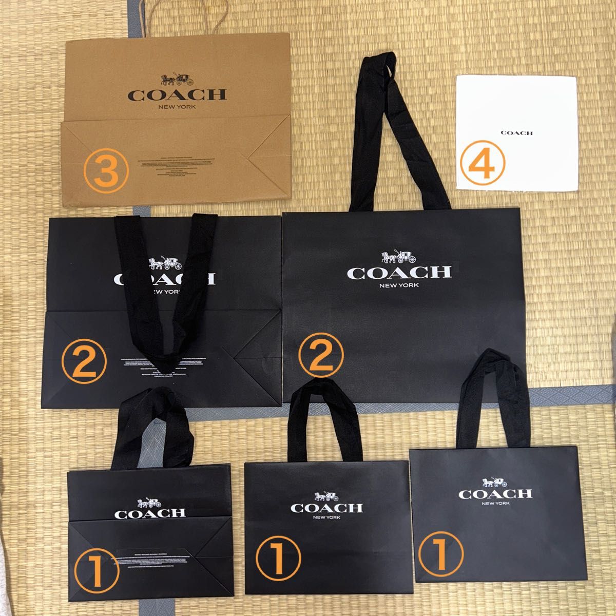 COACH  紙袋　6枚セット　(①〜②)  レザーケアアイテム　(④)