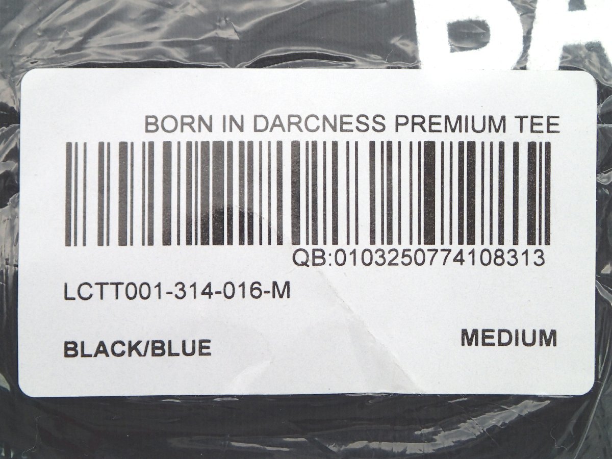 Darc Sport BORN DARCNESS PREMIUM OVERSIZED TEE BLACK BLUE M ダルクスポーツ ボーン ダークネス オーバーサイズTシャツ ブラック ブルー