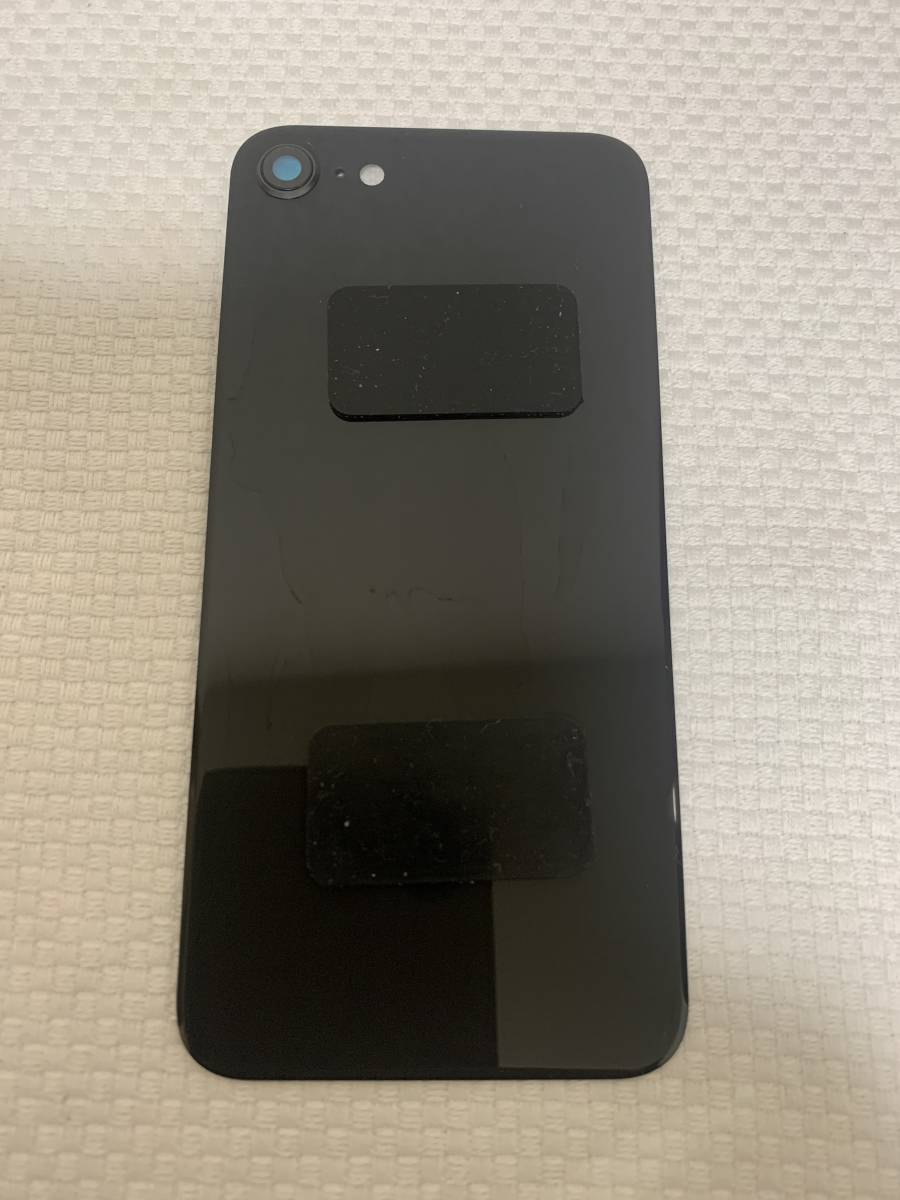 A52-iPhone8 バックパネル アイフォン背面ガラスパネル 交換用【カラー】・ブラック_画像1