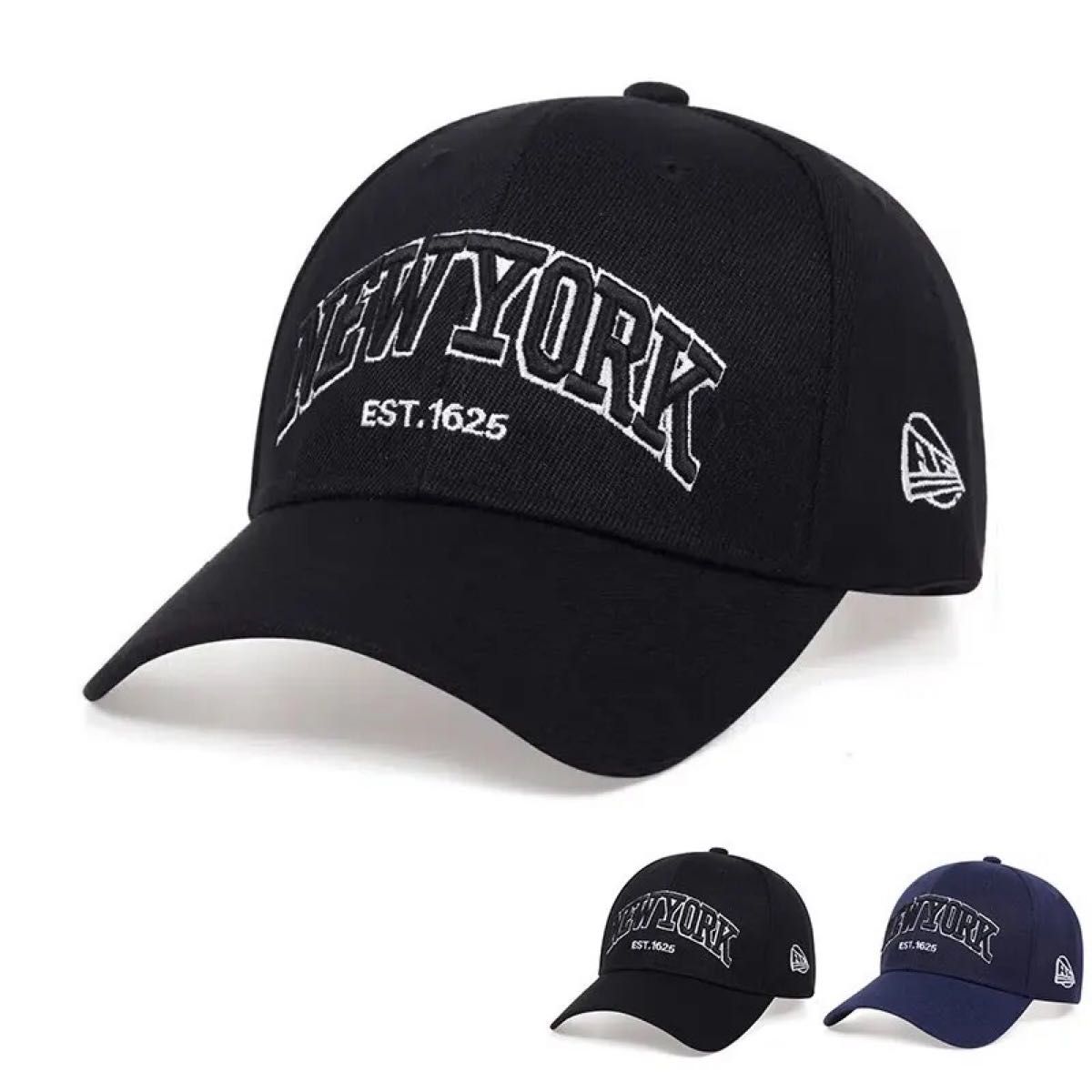 レア物新品 NYロゴ ブラックキャップ 帽子LA ベースボール ストリート