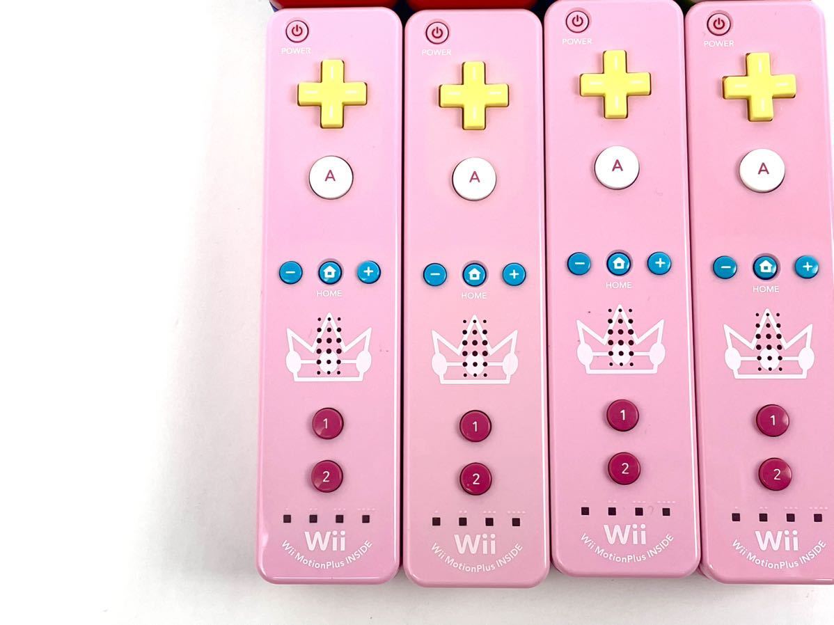 Wii リモコン モーションプラス マリオ ピーチ ヨッシー 8本セット ウィー まとめ売り 動作未確認 ジャンク品_画像4