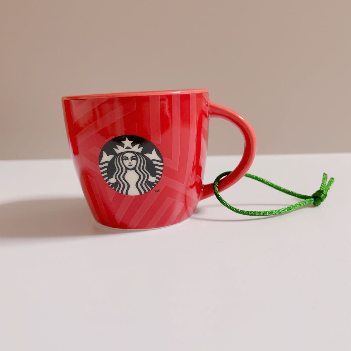 未使用品》スターバックス　ホリデーオーナメント　デミ　レッドブリックス　89ml STARBUCKS