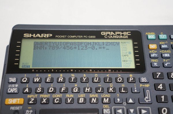 SHARP ポケットコンピュータ PC-G850 / ポケコン シャープ 学校教育専用機_画像5