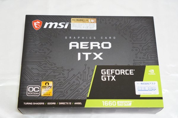 MSI GEFORCE GTX 1660 Super AERO ITX OC 6GB GDDR6 / NVIDIA グラフィックボード GRAPHICS CARD_画像1