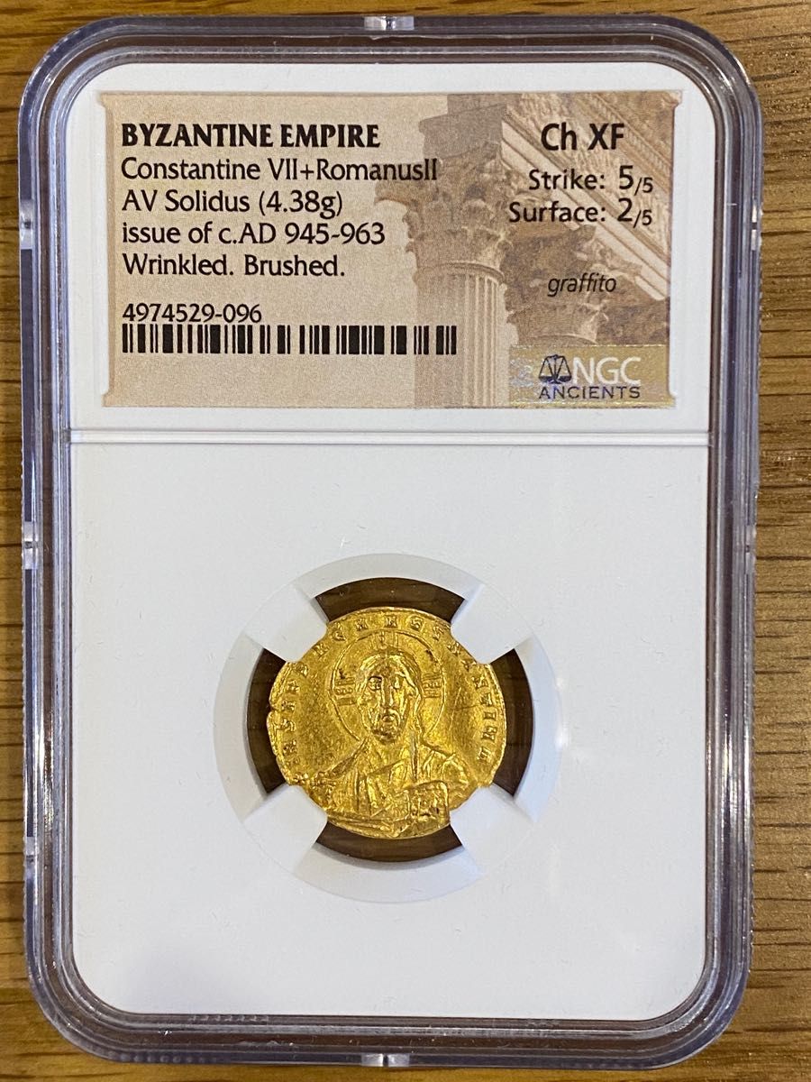 945年ビザンチン ソリドゥス金貨 NGC ChXF Yahoo!フリマ（旧）