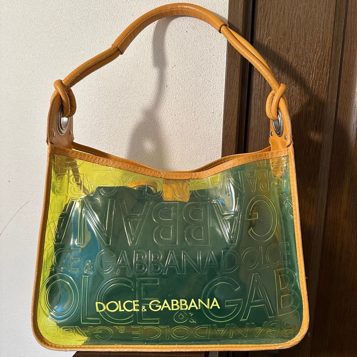 ★Dolce&Gabbana ドルチェ&ガッバーナ D&G トートバッグ クリア ポーチ付き 保存袋付