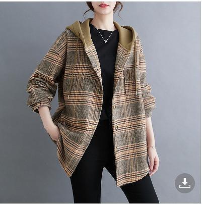 大きいサイズ レディース コート アウター フード付き 春 秋冬 新品