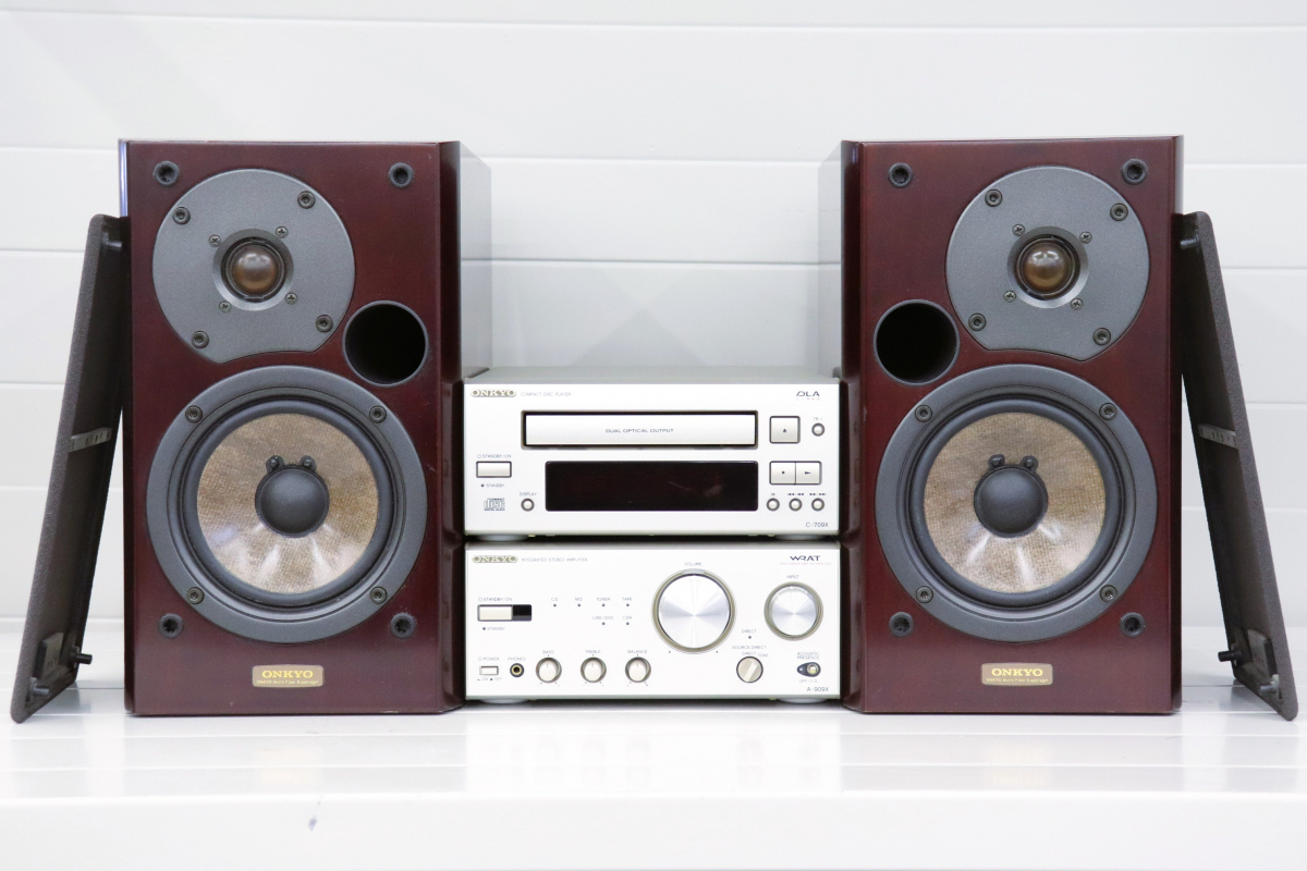 ONKYO / オンキョー C-709X / A-909X / D-102EXG×2 システムコンポ CDプレーヤー アンプ 013JZBZ21_画像2