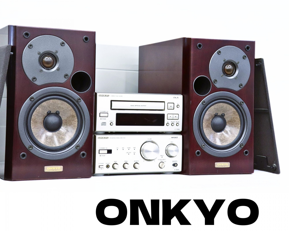 ONKYO / オンキョー C-709X / A-909X / D-102EXG×2 システムコンポ CDプレーヤー アンプ 013JZBZ21_画像1