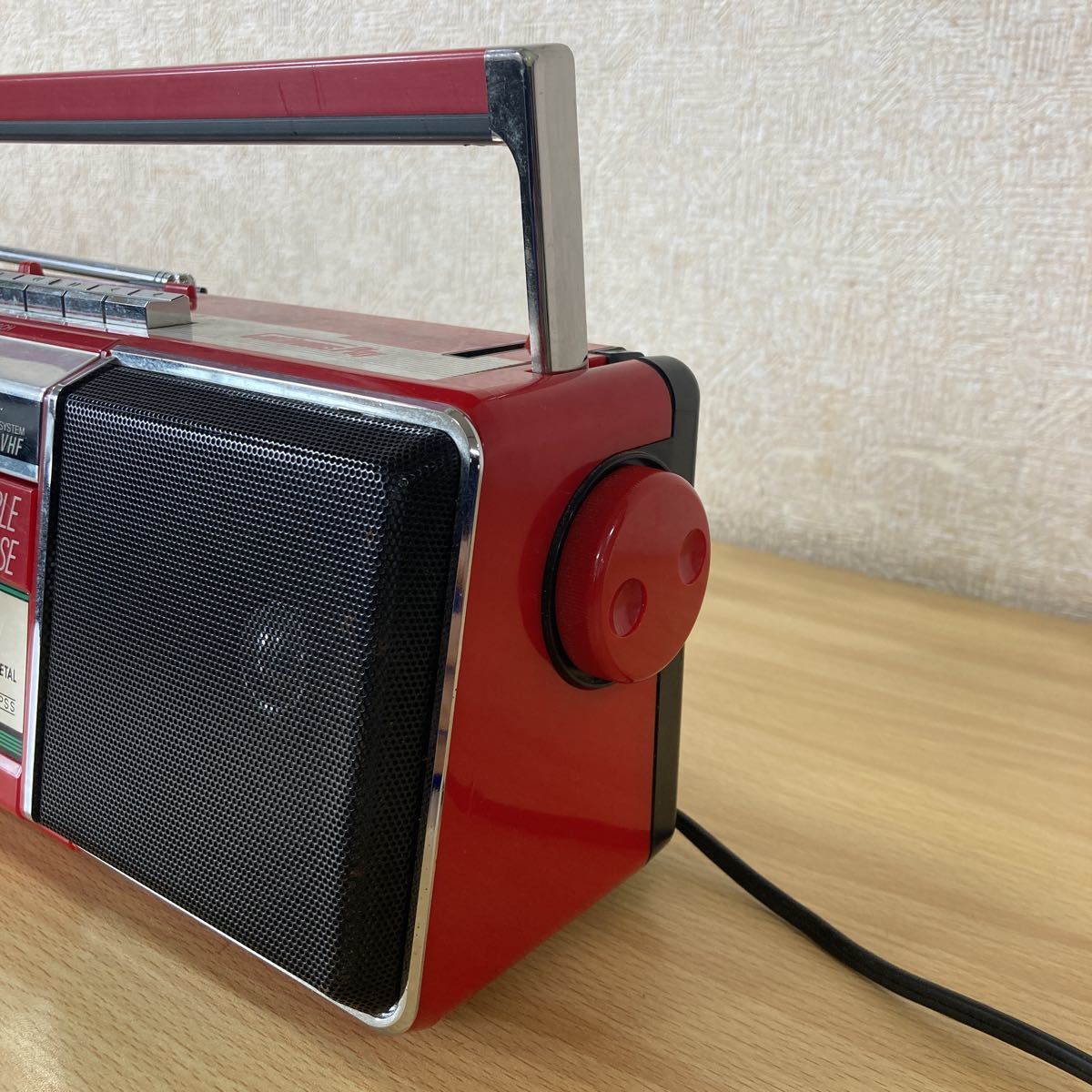 SHARP シャープ MODEL QT-Y11 FM AM ステレオダブルカセット 昭和