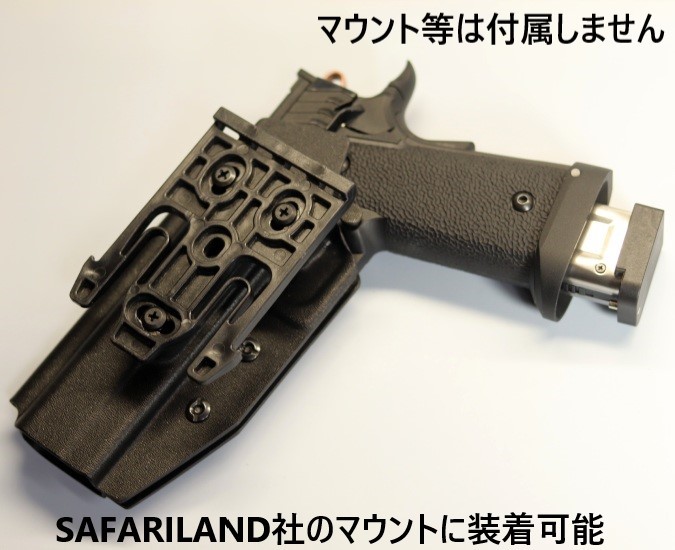 Baton Pit Viper STACCATO 専用 カイデックス ホルスター ブラック レザー柄_画像6