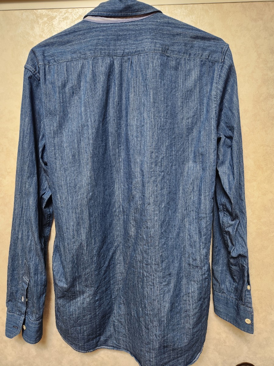 ランバン オン ブルー　LANVAN en Blue メンズ　おしゃれシャツ 長袖シャツ　48（L）_画像3