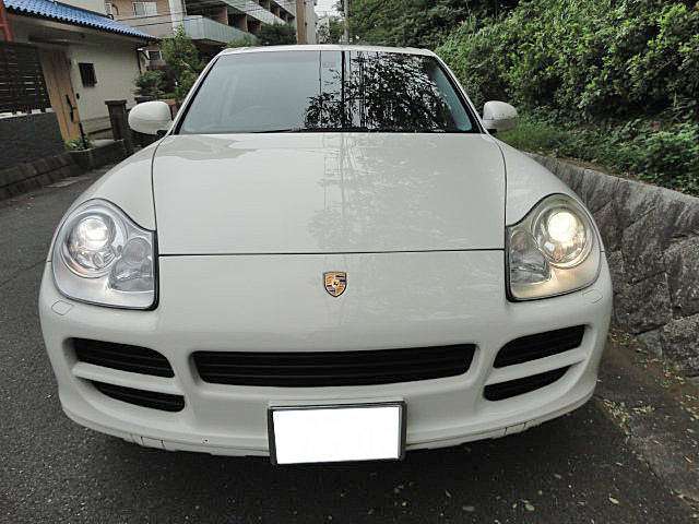 [ price negotiations OK!] good condition beautiful car!! Porsche * Cayenne S popular color white electric sunroof total leather seat back camera restoration less maintenance record have extra attaching *