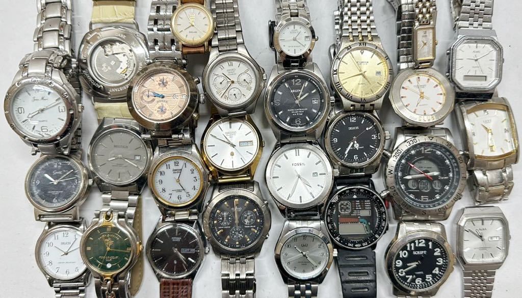 腕時計 約250個 本 大量セット SEIKO CITIZEN CASIO Marc Jacobs D&G DIESEL ALBA FOSSIL folli follie 等 その他 まとめ 1スタ A73_画像2