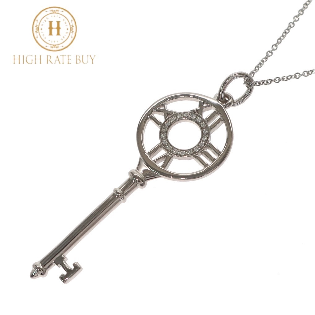 未使用品】TIFFANY&Co. ティファニー アトラスキー ネックレス K18WG