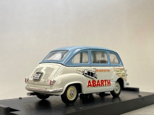 BRUMM　ブルム　1/43　フィアット　ムルティプラ　Fiat 600 Multipla Pubblicitario Abarth Zurigo CH　R383B_画像3