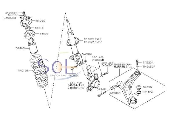 スズキ セルボ(HG21S) パレット(MK21S) フロント ロアアーム 右側 45201-58J10 45201-58J01 45201-58J00 出荷締切18時_画像2