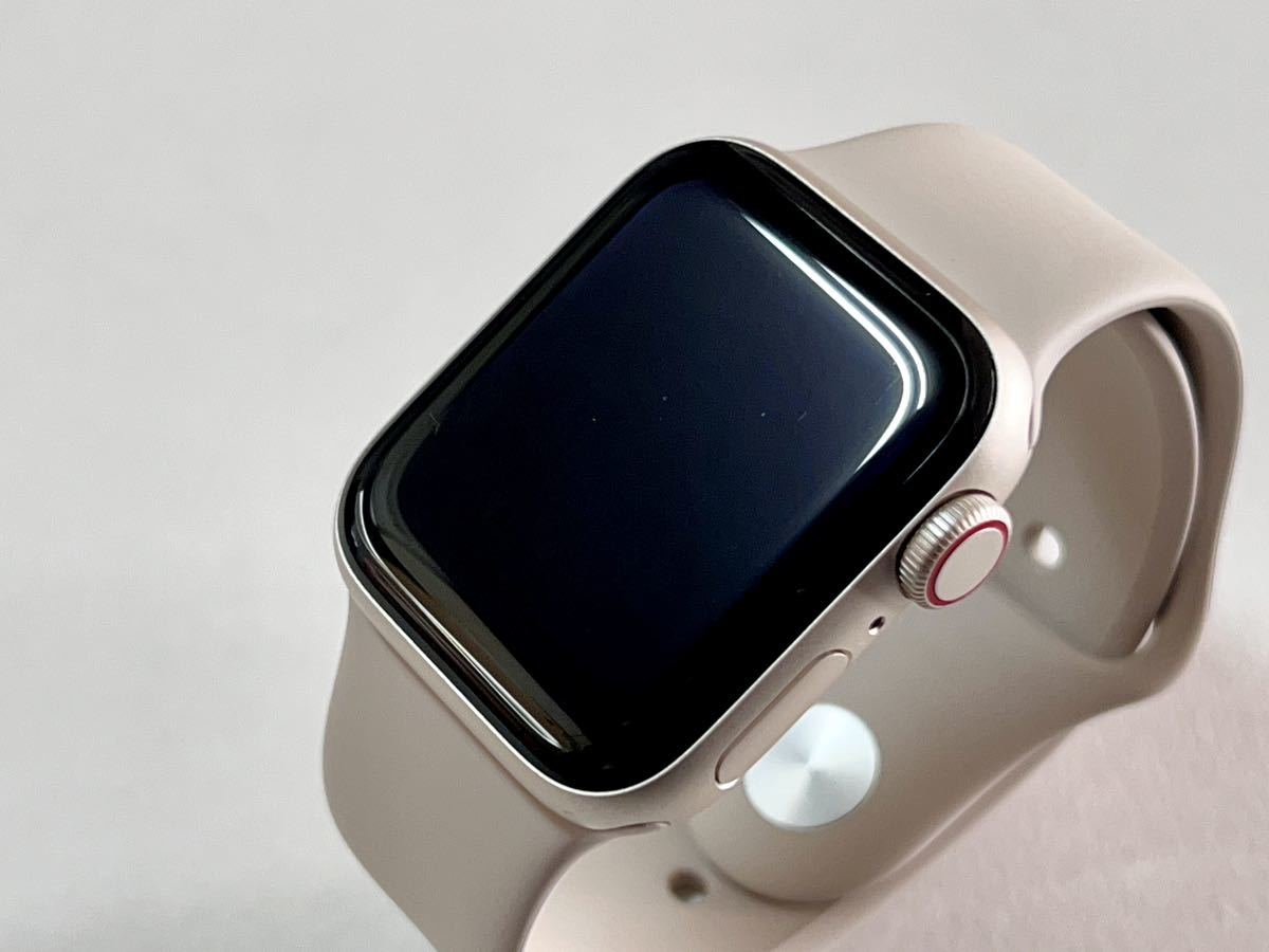 ★ 美品 バッテリー100% ★ Apple Watch SE 第2世代 40mm アップルウォッチ スターライト アルミニウム GPS  Cellular 純正品 製品保証あり