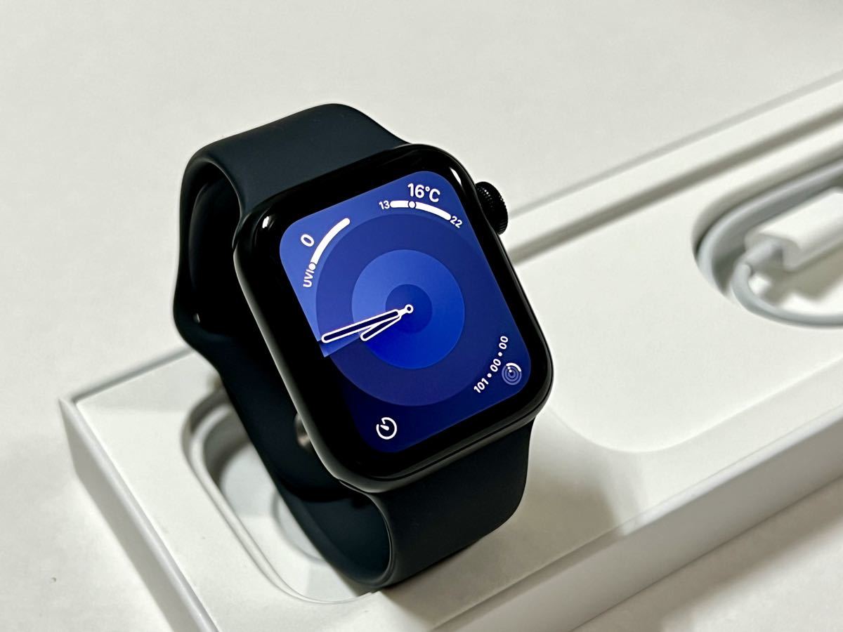 ★ 美品 バッテリー100% ★ Apple Watch SE 第2世代 40mm アップルウォッチ ミッドナイト アルミニウム GPS 純正品  製品保証あり ②