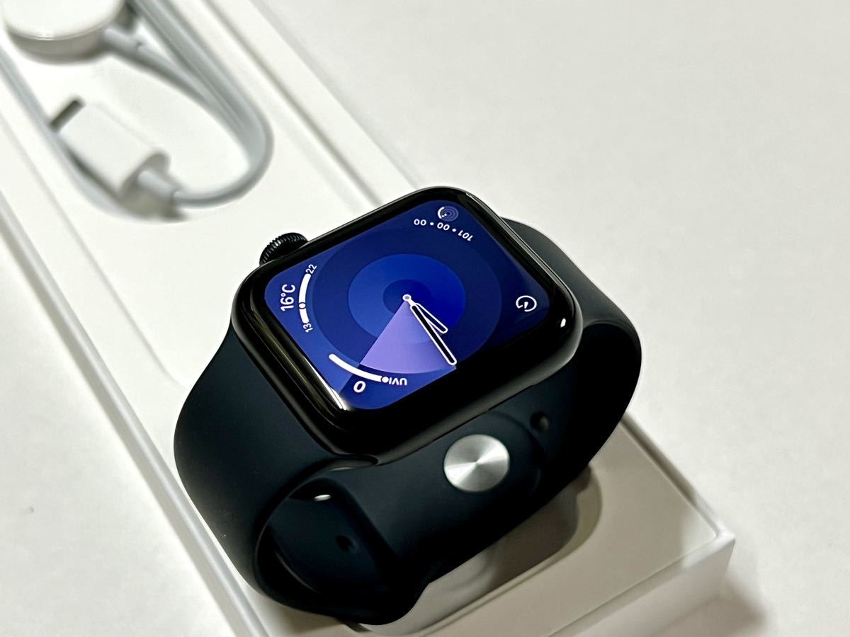 ★ 美品 バッテリー100% ★ Apple Watch SE 第2世代 40mm アップルウォッチ ミッドナイト アルミニウム GPS 純正品  製品保証あり ②