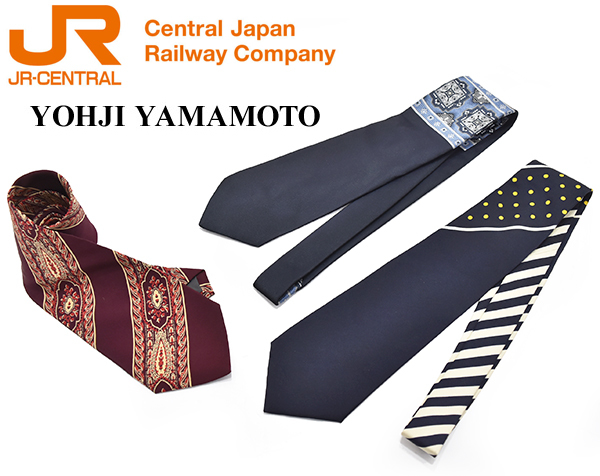  не продается! JR Tokai × Yohji Yamamoto [CENTRAL JAPAN RAILWAY COMPANY × YOHJI YAMAMOTO]2 поколения форма для галстук 3 шт. комплект рисовое поле средний . свет . производства редкость товар 