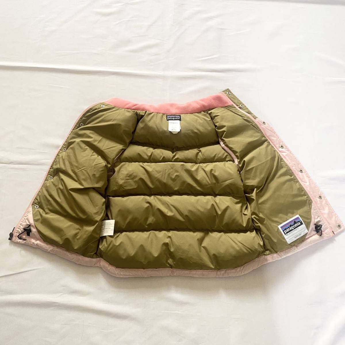 美品 patagonia パタゴニア ダウン ベスト ビビー キッズ M 140cm 防寒 防風_画像5